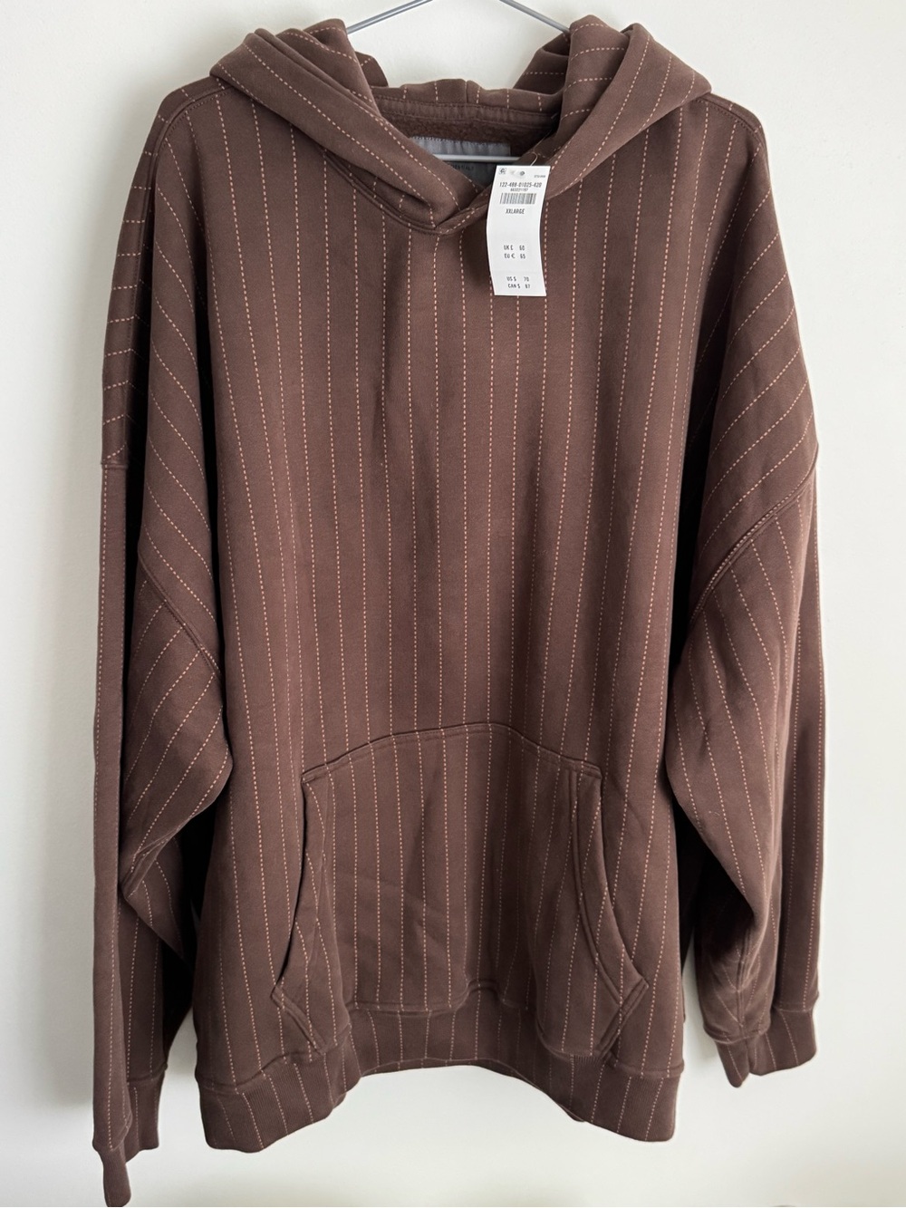 Abercrombie Essential Popover Hoodie Brown Stripes